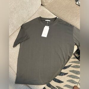 Zara Men's Charcoal Short Sleeve Tee